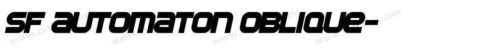 SF Automaton Oblique字体转换